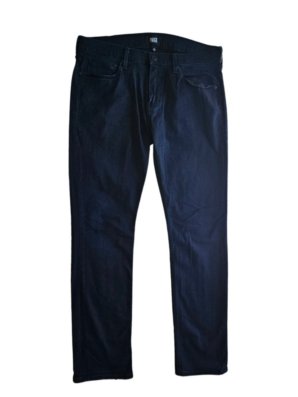 PAIGE Men's 34 FEDERAL Slim Straight Dark Wash Jeans